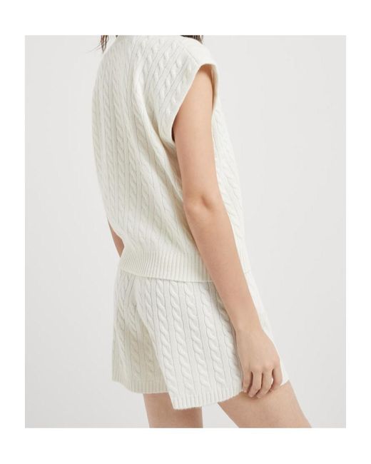 Brunello Cucinelli White Logo-Patch Vest