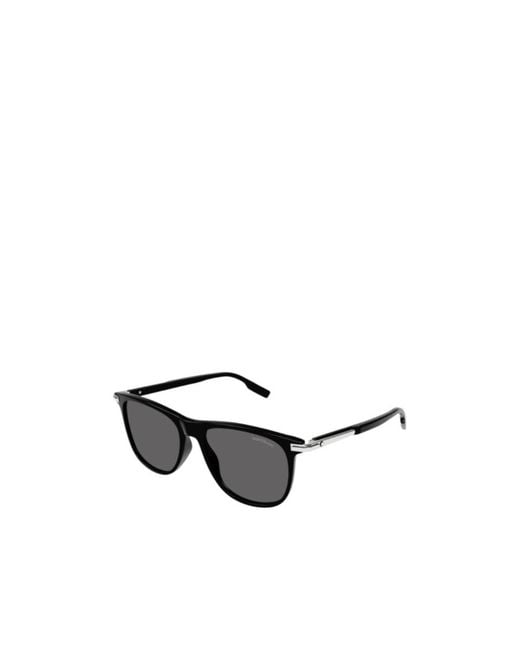Montblanc White Eyewear Square Frame Sunglasses for men