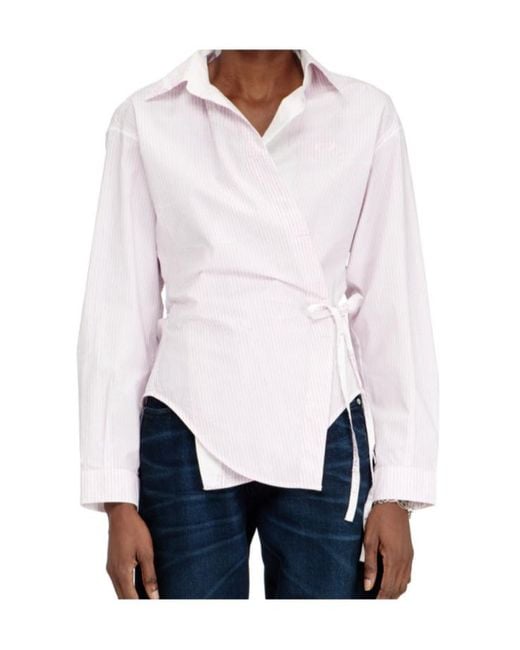 DIESEL Pink C-Delphos-S2 Striped Shirt