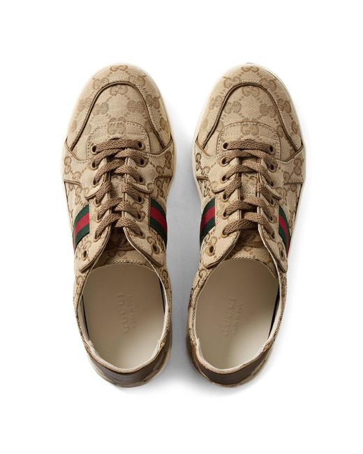 Gucci Brown Alex Low Pro Runner Ld63