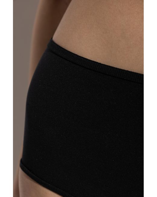 Alaïa Black Alaïa Second-Skin Knit Lingerie Set
