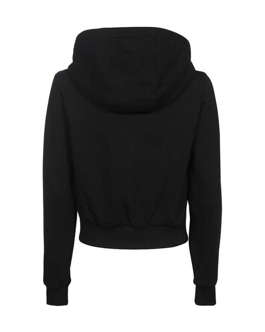 Duvetica Black Bolsenia Logo Patch Hoodie