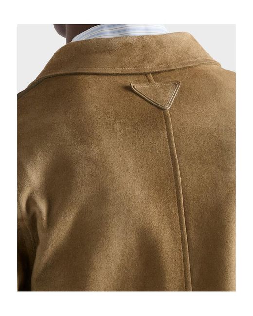 Prada Green Suede Blouson Jacket for men