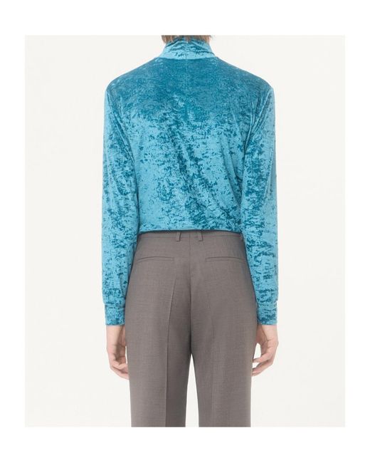 Valentino Blue Long-Sleeved Top for men