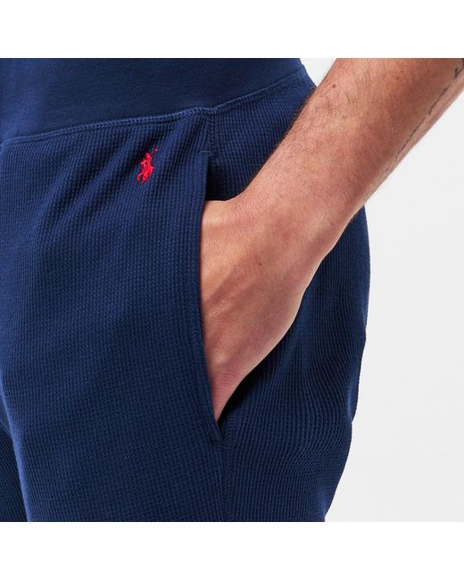 Polo Ralph Lauren Blue Quilted Jogger Pants for men