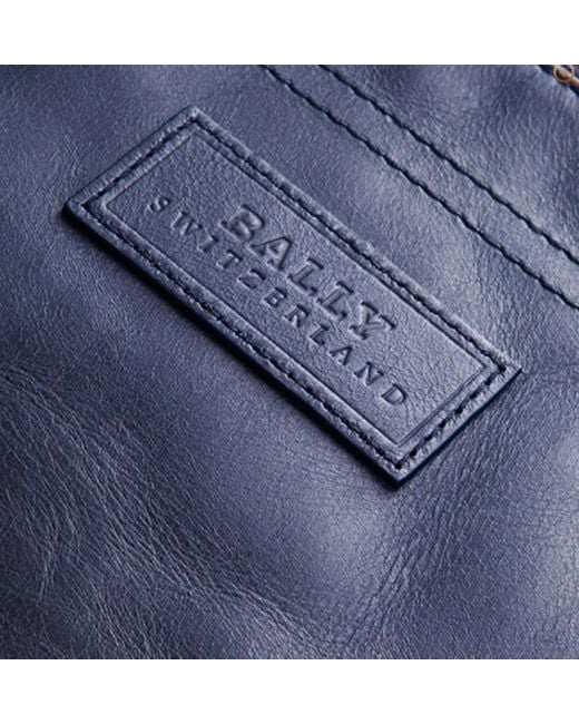 Bally Blue Logo Shoulder Bag for men