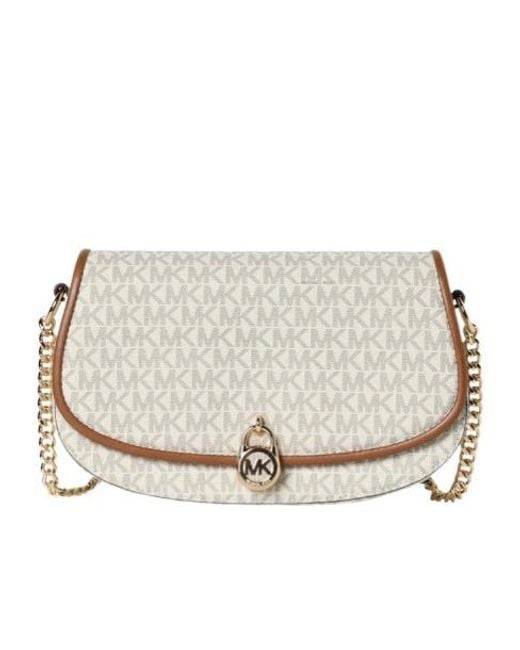 Michael Kors Natural Flap-Top Medium Shoulder Bag