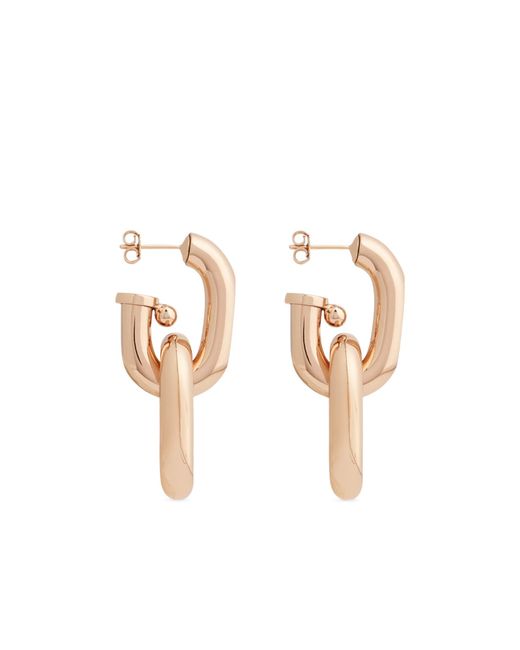 Rabanne Pink Rabanne Double Xl Link Earrings