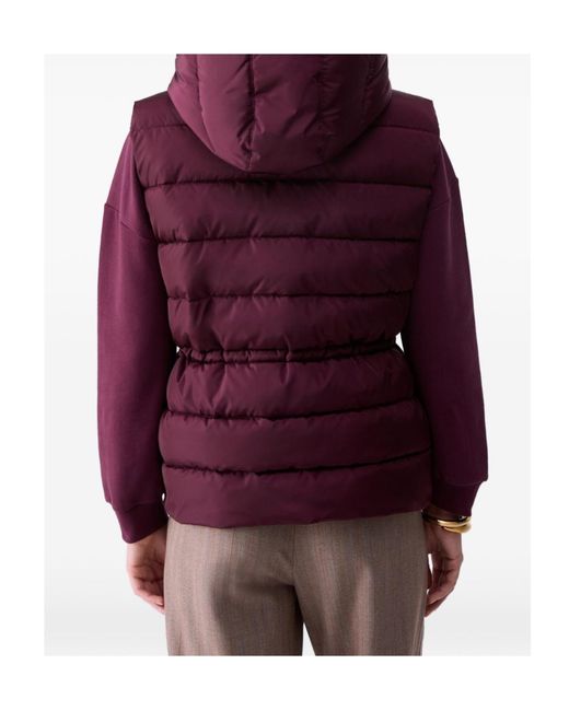 Liu Jo Purple Short Padded Nylon Jacket