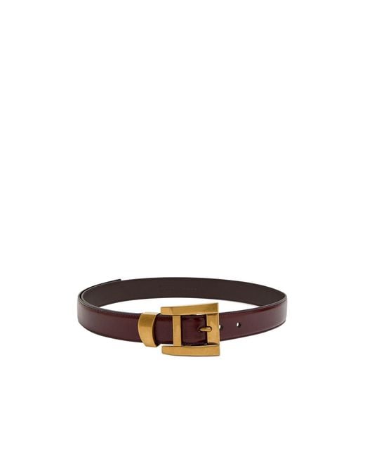 Versace White Glossed Leather Belt