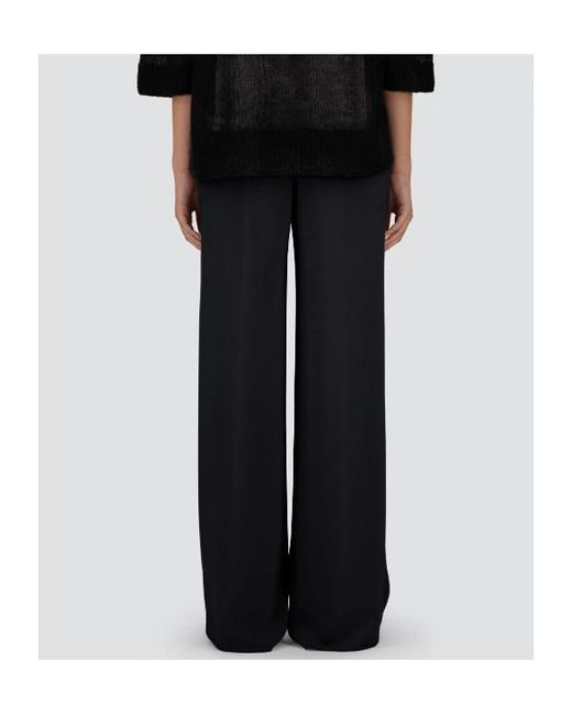 Herno Black Drawstring Straight-Leg Pants
