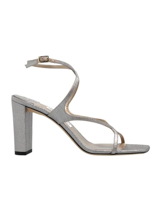 Jimmy Choo Metallic Azie 85 Heeled Sandals
