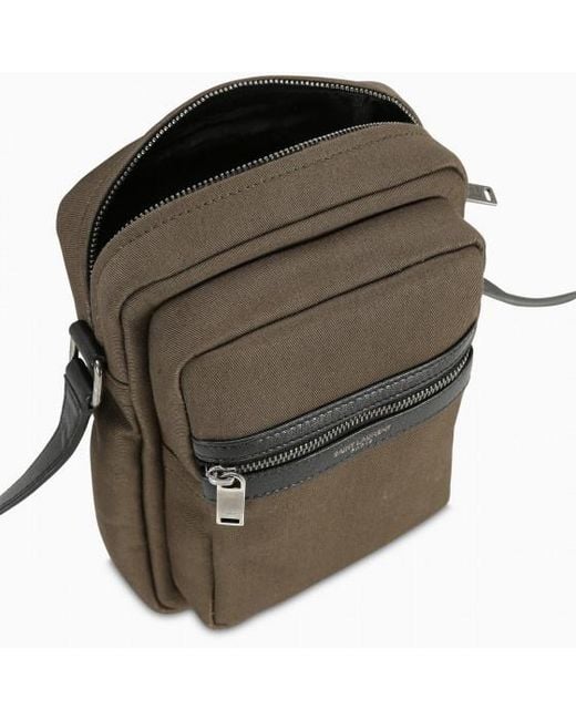 Saint Laurent Green Zipper Oblique Span Package for men