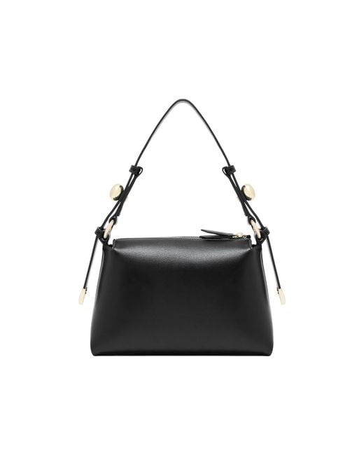 ARMANI EXCHANGE Black Logo-Print Shoulder Bag