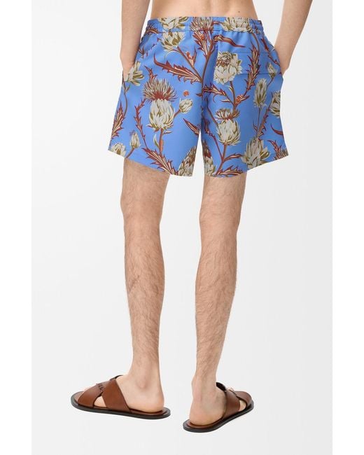 Loewe Blue Sea Floral Swim Shorts for men