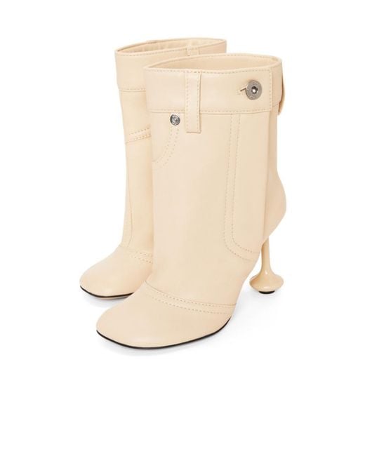 Loewe Natural Flared-Heel Ankle Boots