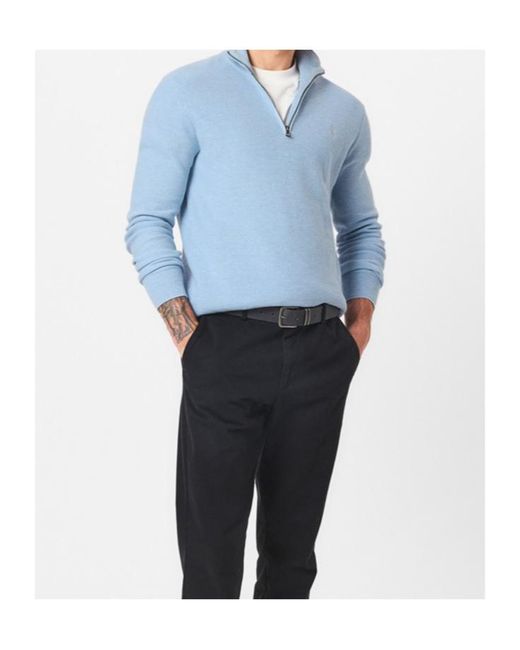 Polo Ralph Lauren Blue Quarter-Zip Jumper for men