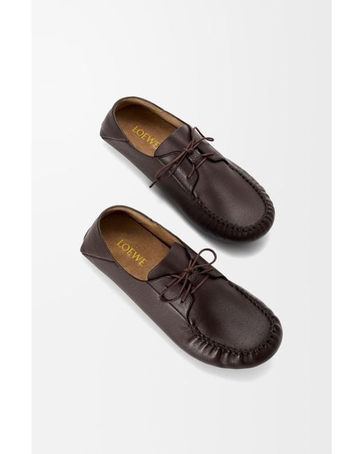 Loewe Brown Lace-Up Loafers for men