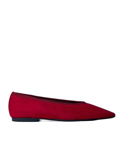 Totême Red Totême Pointed Toe Ballerinas
