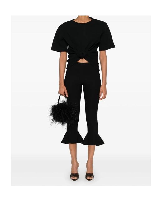 Magda Butrym Black Cropped T-Shirt