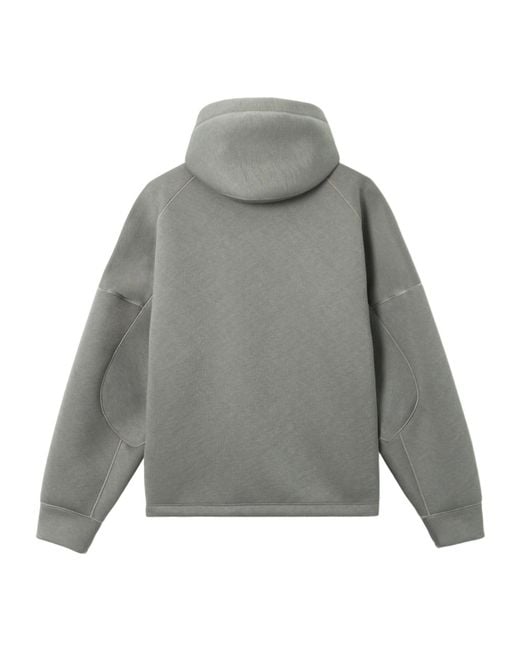 Stone Island Gray Scuba Zipped Hoodie for men