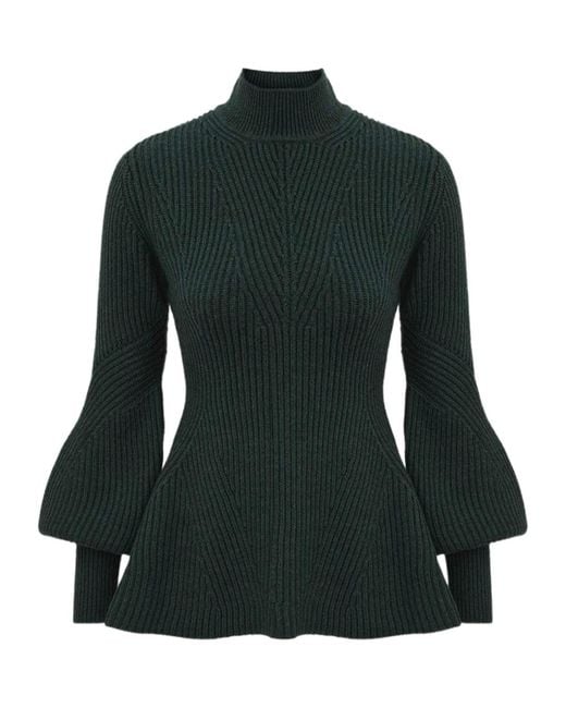 Zimmermann Green Hypnotic Rib Sweater