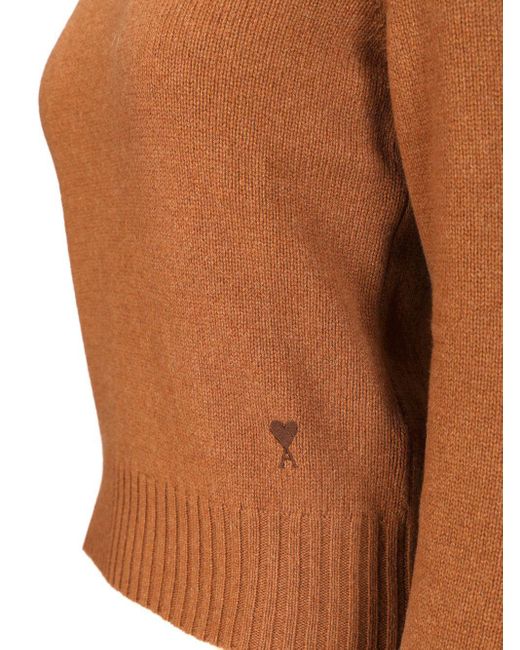 AMI Brown Turtleneck Sweater