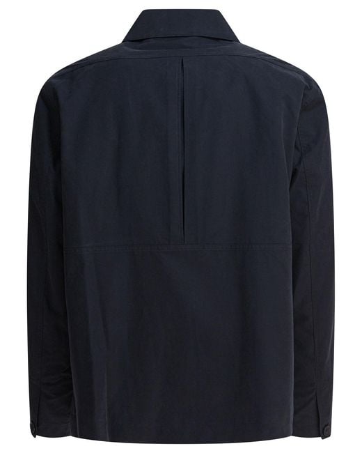 Vince Blue Convertible Collar Jacket for men