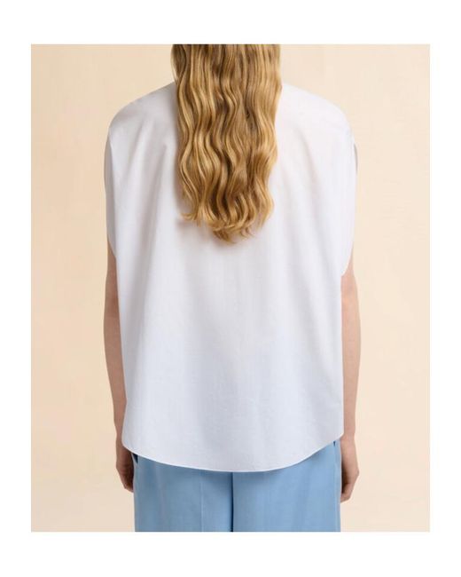 Marni White Cape Sleeved Poplin Shirt