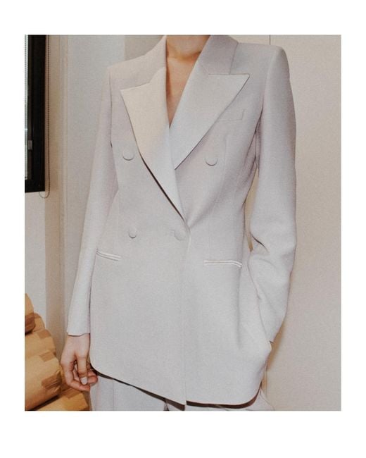 Marella Gray Slim-Fit Blazer