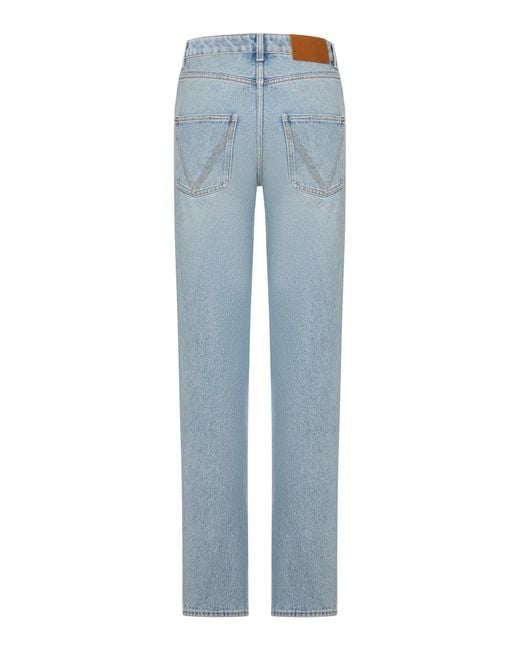 Bottega Veneta Blue Belt Loop Jeans