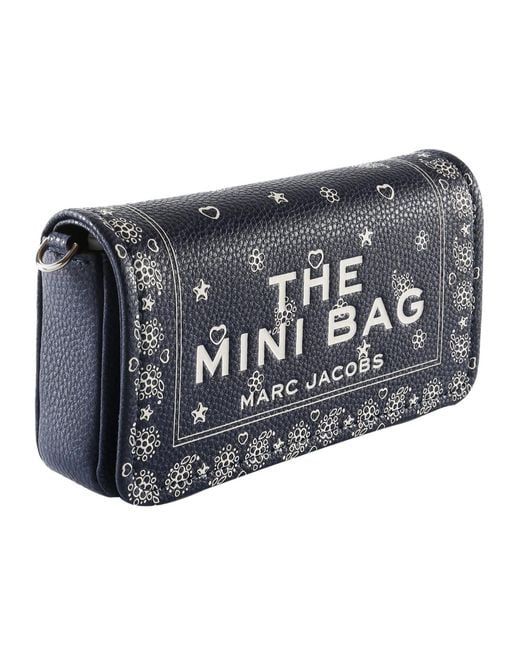 Marc Jacobs Blue The Mini Printed Crossbody Bag