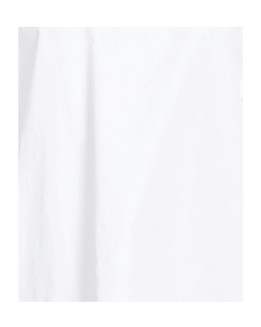 Max Mara White Solid Color Short-Sleeve T-Shirt