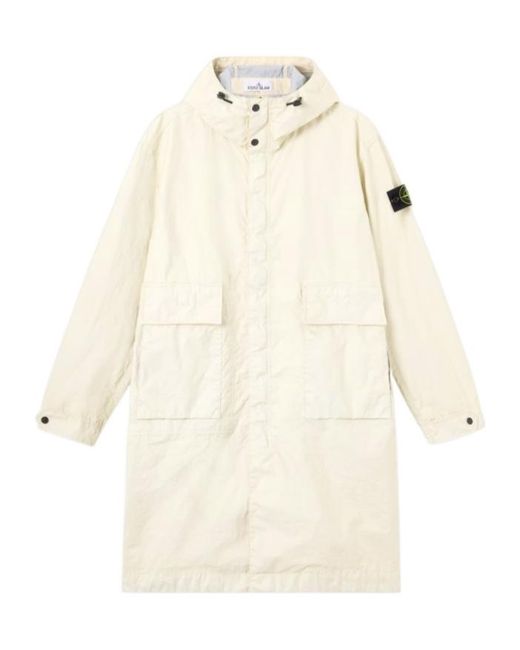 Stone Island Natural Membrana 3L Tc Hooded Parka for men