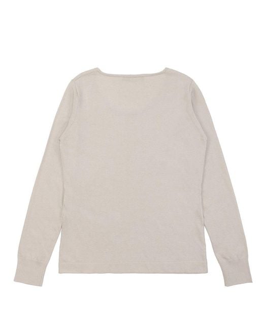 Weekend by Maxmara Natural Round-Neck Long-Sleeved Pullover