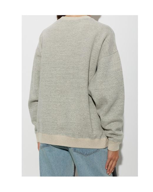 R13 Gray Long-Sleeve Sweatshirt