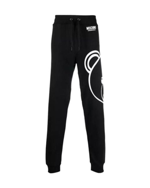 Moschino Black Logo Details Sweatpants for men