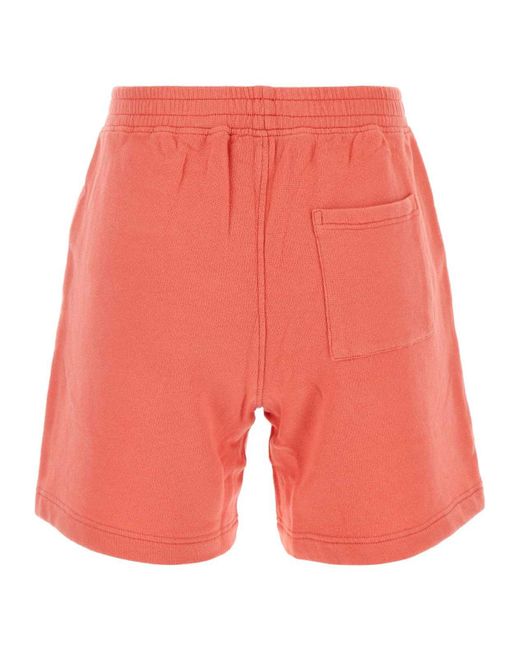 Sporty & Rich Logo-Embroidered Elasticated Waistband Shorts
