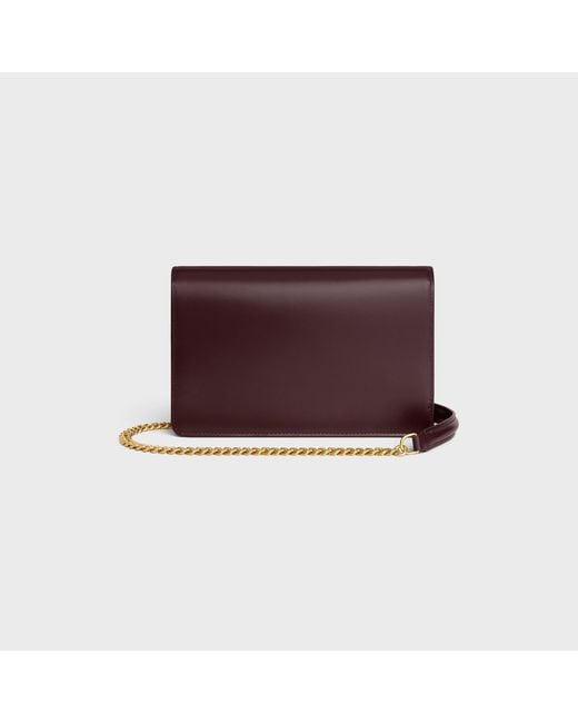 Céline Purple Wallet On Chain Margo