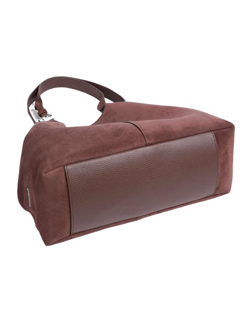 Coccinelle Brown Suede Shoulder Bag