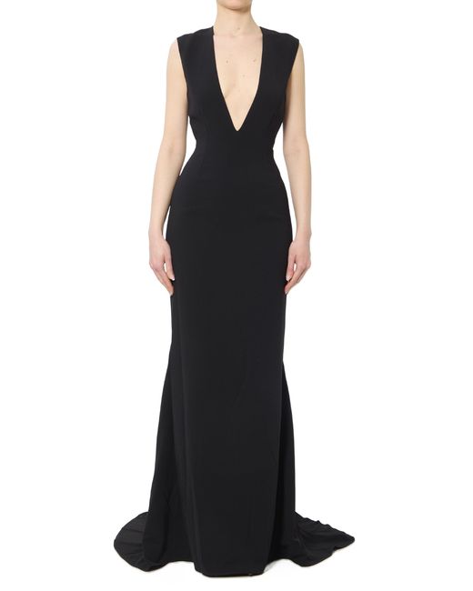 Solace London Black Althea Maxi Dress