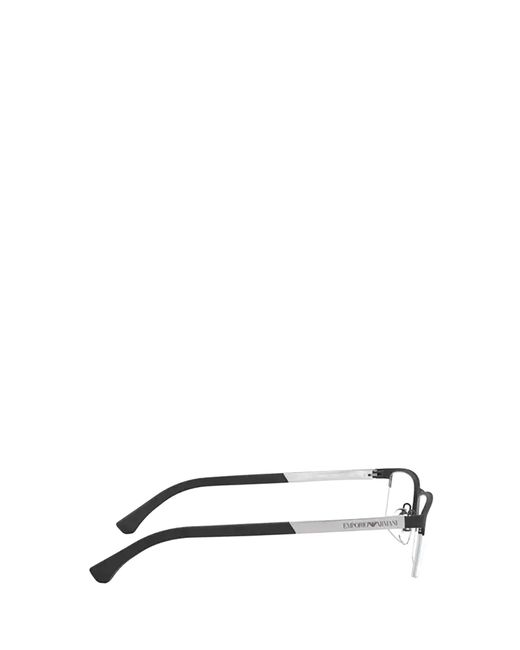 Emporio Armani Metallic Rectangular Frame Glasses for men