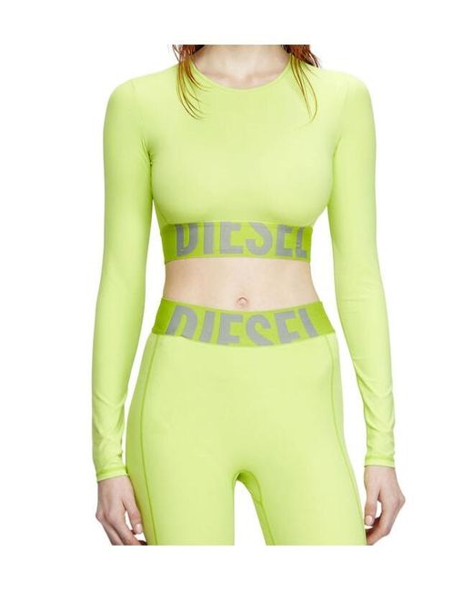 DIESEL Green Melissa-D-Pop Cropped Top