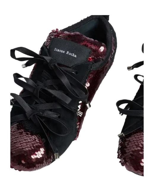 Simone Rocha Black Trainer Sneakers