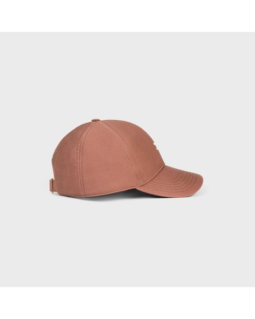 Céline Pink Triomphe Baseball Cap