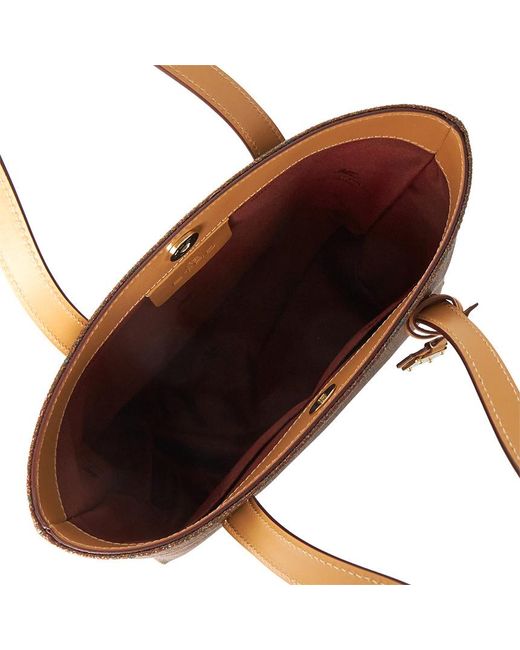 Etro Brown Logo Handbag