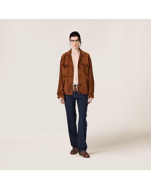 Miu Miu Brown Suede Jacket