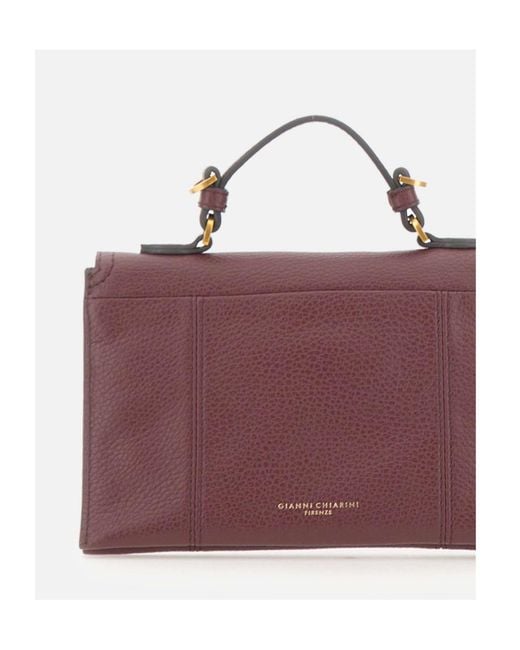 Gianni Chiarini Purple Vicky Flap Shoulder Bag
