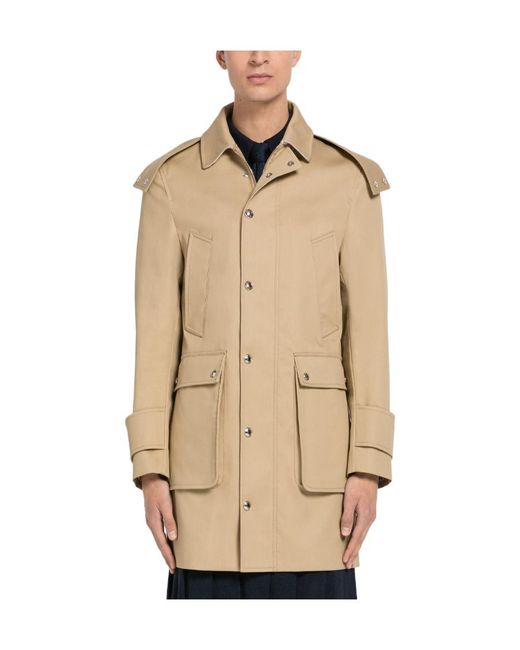 Thom Browne Natural Rwb-Stripe Parka Coat for men