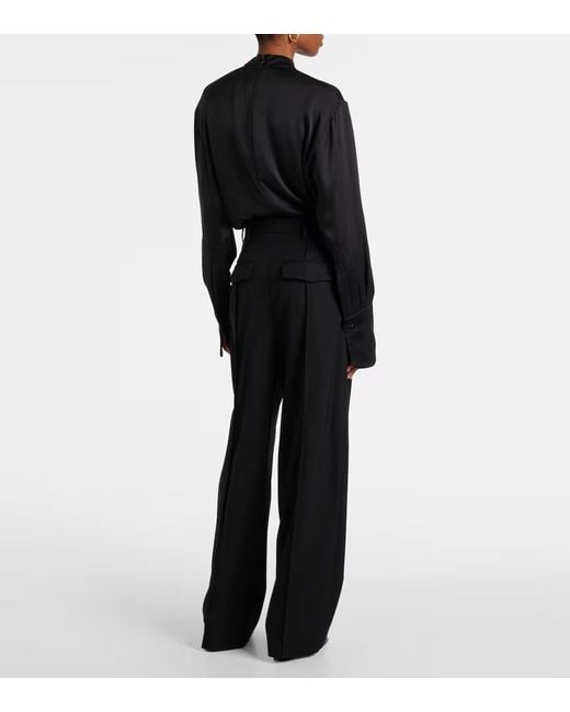 Wardrobe NYC Black Wide-Leg Casual Pants